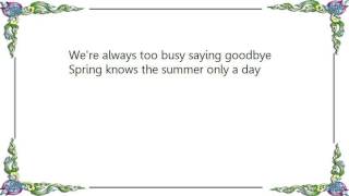 George Morgan - Too Busy Saying Goodbye Lyrics
