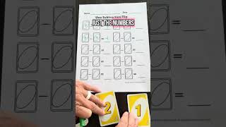 Math Games:  Uno Subtraction Flip #subtraction #teacher #education #math #games #cardgame #trending