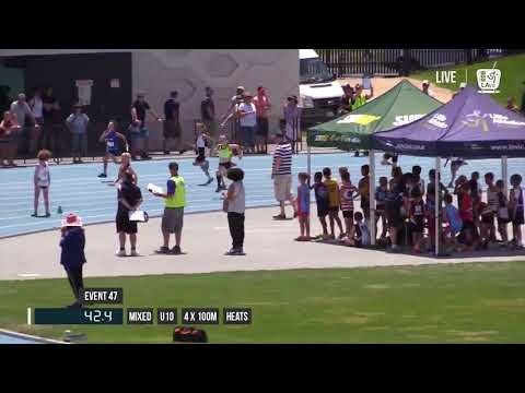 MIXED U10 4X100M HEAT 2 - 2017 SUBWAY STATE RELAY CHAMPIONSHIPS // LAVicTV