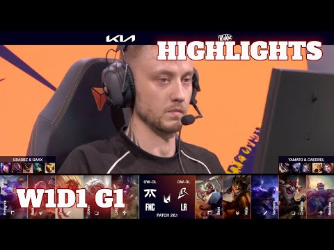 FNC vs LR - Highlights | Week 1 Day 1 LEC Versus 2026 | Fnatic vs Los Ratones G1 W1D1