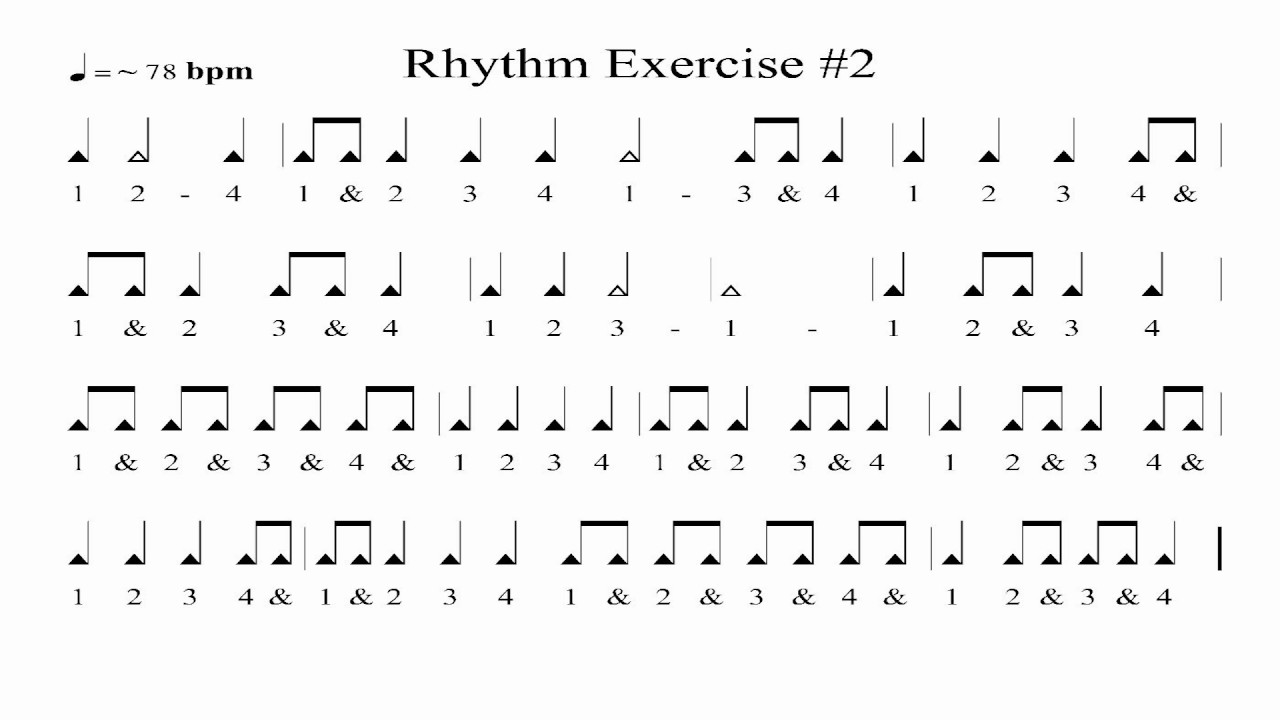 Rhythm Exercise #2 - Eighth Notes