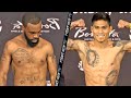 GARY RUSSELL JR MISSES WEIGHT! AS MARK MAGSAYO FLEXES CONFIDENTLY DURING WEIGH IN AHEAD OF FIGHT