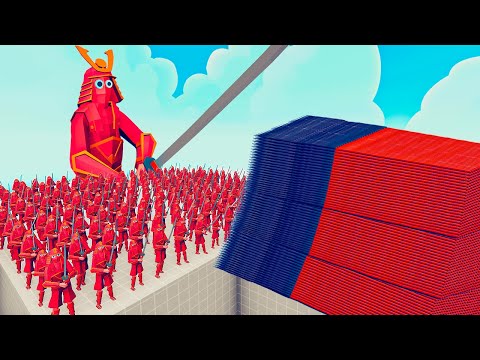 200x SAMURAI + 1x GIANT vs EVERY GOD - Totally Accurate Battle Simulator TABS