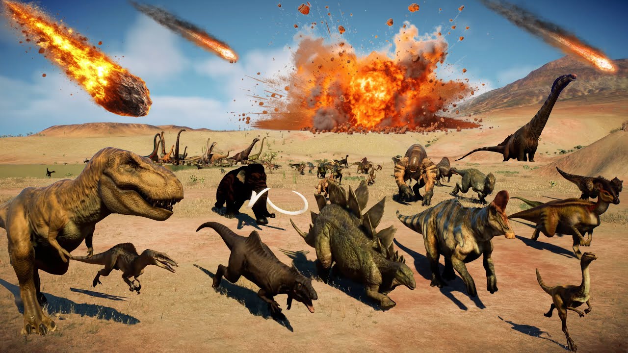 200 Dinosaurs Escape from Extinction - JURASSIC WORLD EVOLUTION 2 Included T-Rex, Ankylosaurus