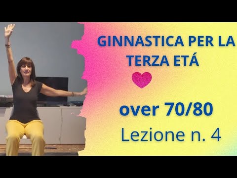 Lezione 4  GINNASTICA PER LA TERZA ETÁ e non solo, esercizi con la sedia, livello base 🏅