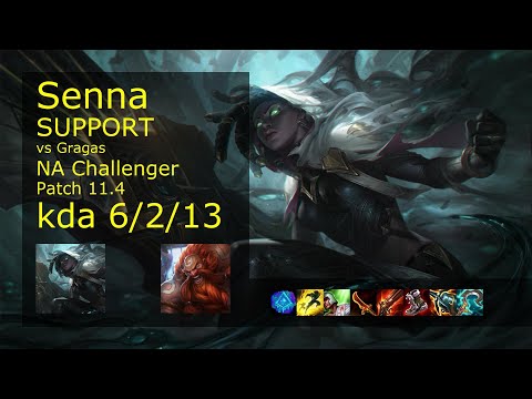 Senna Support vs Gragas - NA Challenger 6/2/13 Patch 11.4 Gameplay