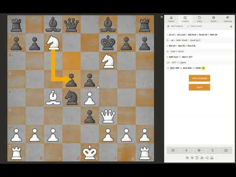 Chess Game Analysis 2: Morphy vs. Anderssen 1858 - Knight Attack!