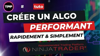 Créer et optimiser un #algotrading  avec le StrategyBuilder de #ninjatrader