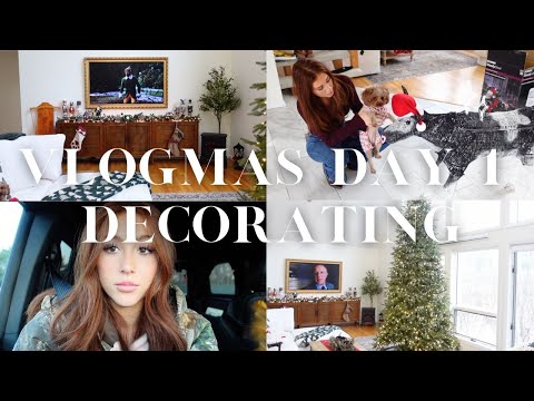 ♡ VLOGMAS 2023 DAY 1: cozy decorate with me + christmas decor tour!