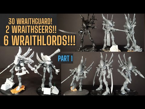 I kitbashed 8 WRAITHLORDS! kitbashing Eldar - my dream Warhammer Army!