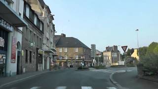 preview picture of video 'Driving Along Rue Ruello, Rue du Vally & Place de Verdun, Guingamp, Brittany 24th May 2012'