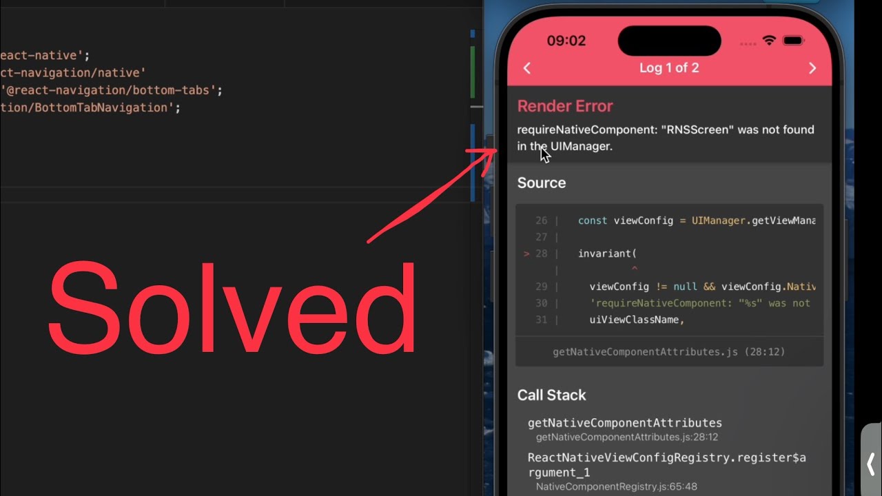 Error: requireNativeComponent: 