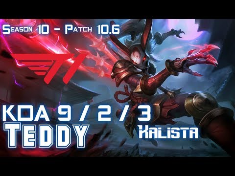 T1 Teddy KALISTA vs KENNEN Top - Patch 10.6 KR Ranked