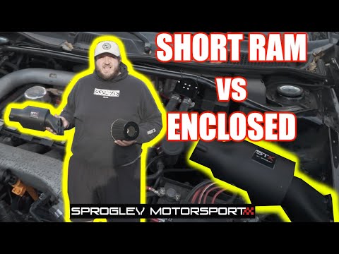 Short Ram Intake vs Enclosed Cold Air Intake |Temp & Sound Test! [SprogTech STX BAM Enclosed Intake]