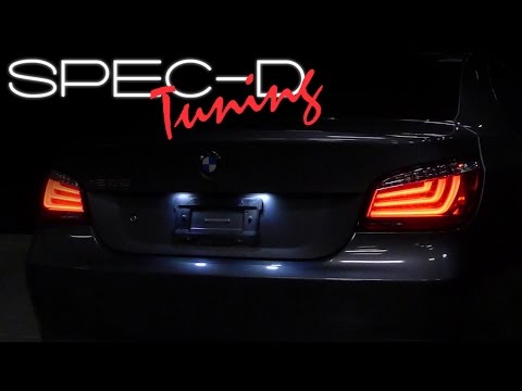 SPECDTUNING INSTALLATION VIDEO: 2004-2007 BMW E60 5 SERIES LED TAIL LIGHTS