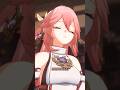 Yae got electrocuted  #genshinimpact