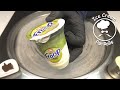 Froop With Kiwi Ice Cream Rolls ASMR Yogurt Ice Cream Food Art Goosebumps Relaxing