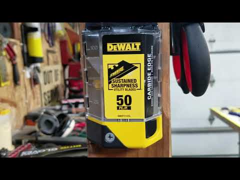 Dewalt razor blade dispenser