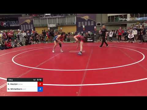 59 Kg Rr Rnd 2 - Ronna Heaton, Sunkist Kids Wrestling Club Vs Ngao Shoua Whitethorn, Victory Schoo