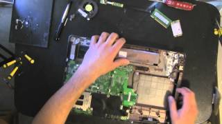 DELL VOSTRO A860 laptop take apart video, disassemble, how to open disassembly