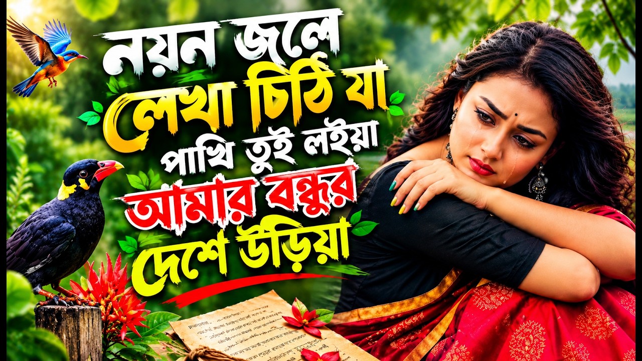 নয়ন জলে লেখা চিঠি যা পাখি তুই লইয়া 🎵 | আমার বন্ধুর দেশে উড়িয়া | হৃদয়ছোঁয়া বাউল গান  | New 2026