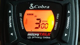 FRS Radios summary. Cobra ACXT 645
