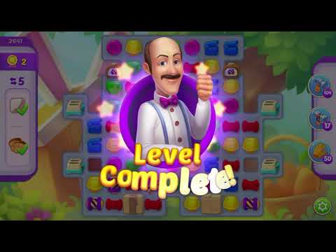 Homescapes Level 2641 With No Boosters - Hard Level - Bonus Scene With Austin