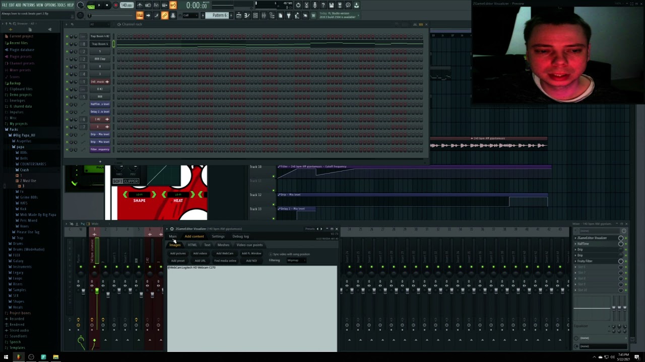 How to use A Facecam With Audioshake FL Studio