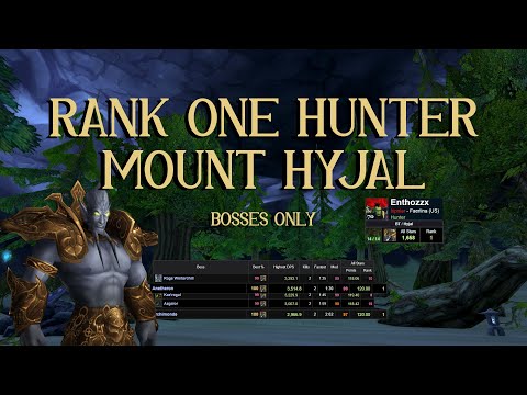 Rank 1 Hunter DPS - Full Mount Hyjal Run (Bosses) - Beast Mastery Hunter TBC