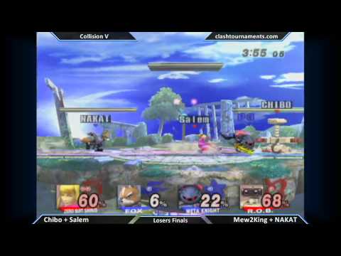 Collision V - Mew2King + NAKAT vs Chibo + Salem - Losers Finals - SSBB