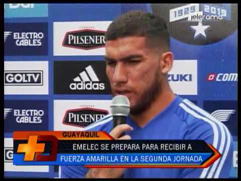 Emelec se prepara para recibir a Fuerza Amarilla en la segunda jornada