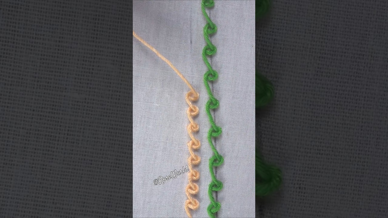 💥Super pretty elegant 😍 Latest border hand embroidery design tutorial🔥