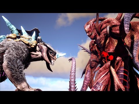 Ice Titan VS Alpha Rockwell (Rockwell Arena) | ARK: Extinction & Aberration | Cantex
