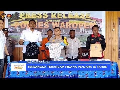 POLRES WAROPEN UNGKAP TINDAK PIDANA ASUSILA ANAK DI BAWAH UMUR