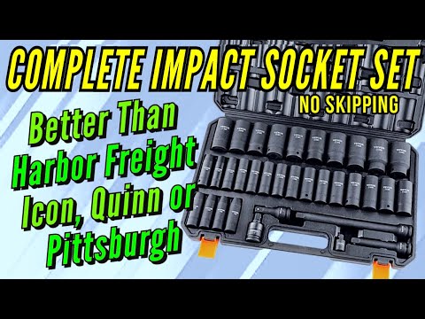 Harbor Freight Deep Impact Socket Set Alternative with NO SKIPPING from Vevor better than Pittsburgh