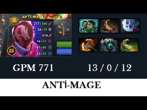 Anti Mage Pro MMR Guide Gameplay | Dota 2 Full Game