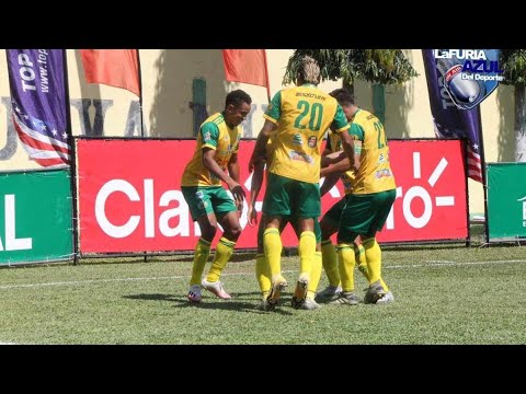 Gol de José Corena para Guastatoya en el minuto tres del partido