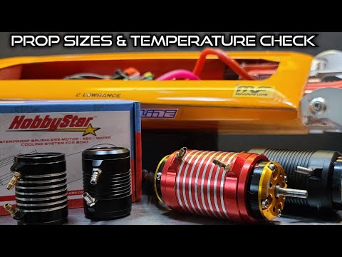 Water Cooling Test With Prop Changes & Motor Swap - TP Power 4050 - Fast Electric RC Boat