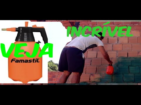 PAINTING WITH A HAND SPRAYER (AMAZING) GENIUS PAINTER