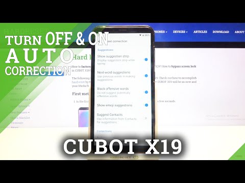 CUBOT X19 and Text Correction Feature - Enable Auto-Correction Option