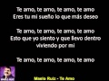 Maelo Ruiz - Te Amo - CON LETRA