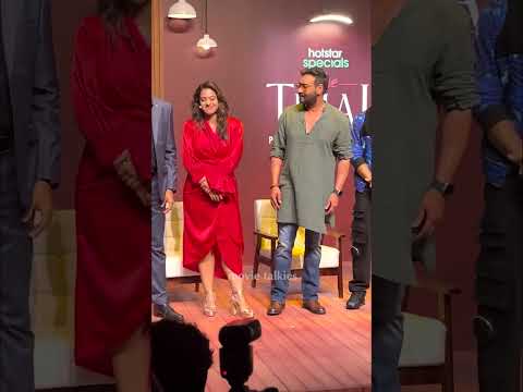 Ajay Devgn SURPRISE Entry at Wife Kajol's The Trail Trailer Launch 