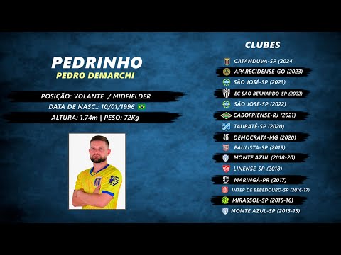 Pedro Demarchi “Pedrinho” - 2o Volante - Temporada 2024