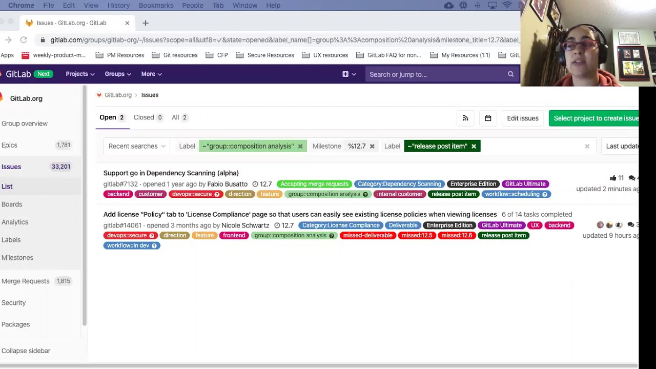 GitLab 12.7 Kickoff - Secure: Composition Analysis