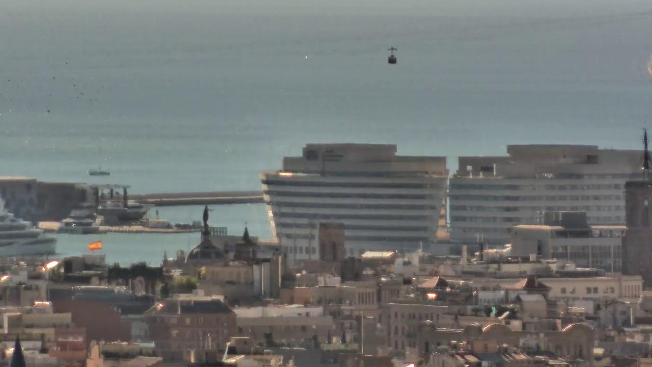 Vista en directo de la webcam Skyline de Barcelona desde Baix Guinardó