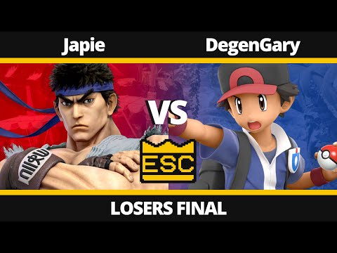 ESC 20 Losers Final - Japie (Ryu) Vs. DegenGary (Pokémon Trainer) - SSBU Local Tournament