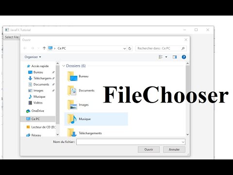 JavaFX Tutorial 29 - FileChooser Java GUI