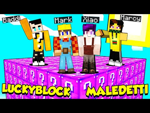 I OPEN THE GIANT CURSED LUCKYBLOCK IN MINECRAFT WITH MY FRIENDS!!