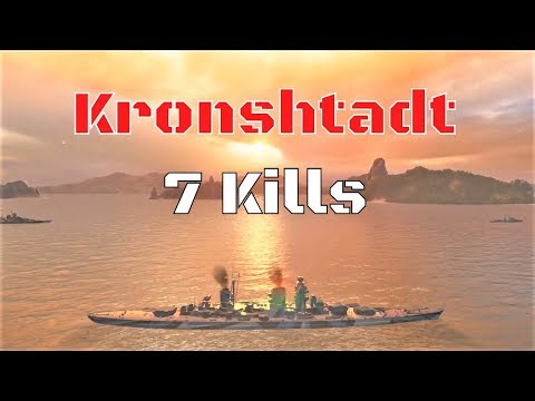 Kronshtadt T9 Soviet Cruiser | 7 Kills | World of Warships