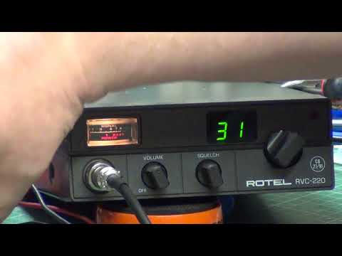 Rotel RVC220 CB27/81 UK FM CB radio - On The air test